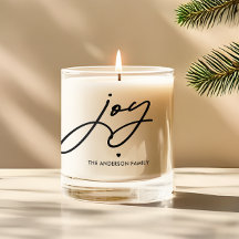 Modern Minimal Joy Handwritten Script Personalised