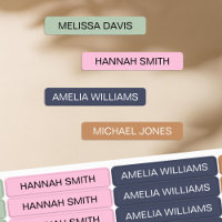 Modern Minimal Kids Waterproof Name Labels