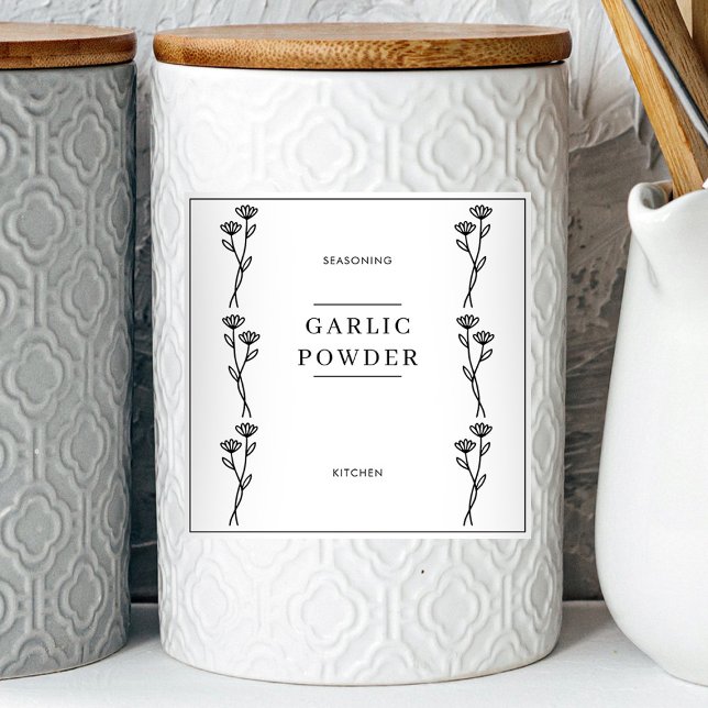 Modern Minimal Kitchen Pantry Jar Labels (Creator Uploaded)