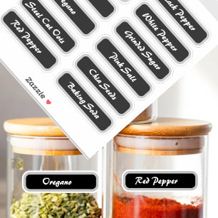 Modern Minimal Kitchen & Pantry Storage Labels