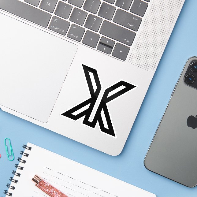Modern Minimal Letter XY Monogram (Laptop w/ iPhone)