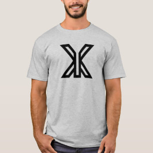 Modern Minimal Letter XY Monogram T-Shirt