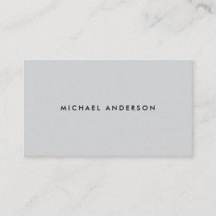Modern minimal light grey business cards