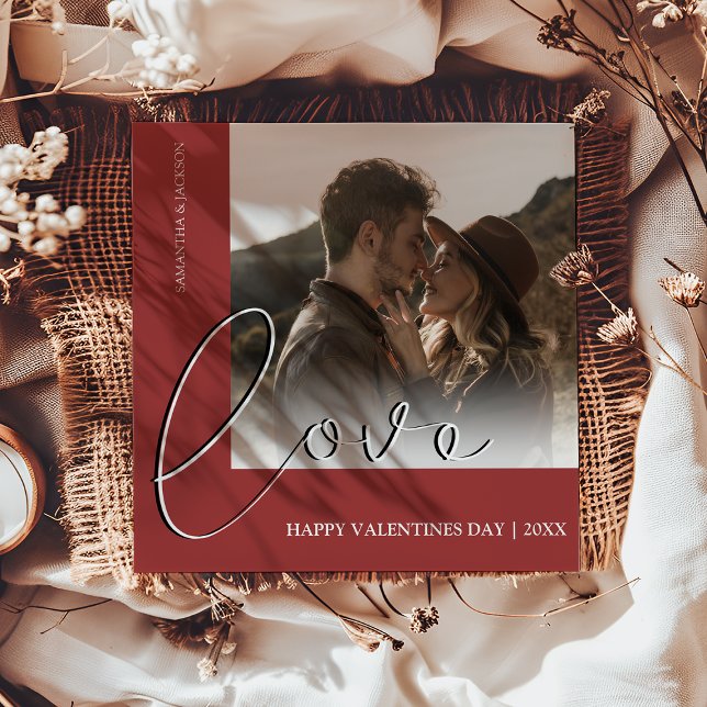 Modern Minimal Love | Photo Valentines Day Holiday (Creator Uploaded)