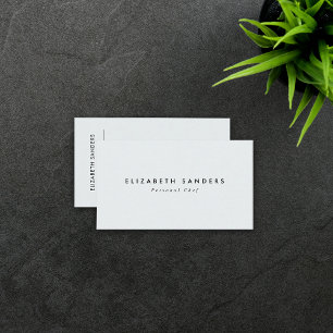 Modern Minimal Luxury Boutique QR CODE Business Ca Business Card