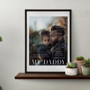 Modern Minimal Magazine Cover My Daddy Poster