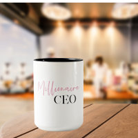 Modern Minimal Millionaire CEO | Pink And Black