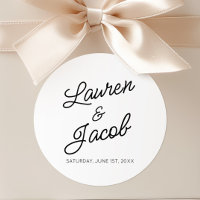 Modern Minimal Minimalist Black and White Wedding