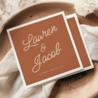 Modern Minimal Minimalist Brown Boho Wedding