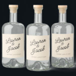 Modern Minimal Minimalist Champagne Wedding Liquor Bottle Label<br><div class="desc">These are Modern Minimal Minimalist Champagne Wedding Liquor Bottle Labels!</div>