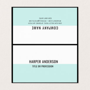 Modern Minimal Mint Business Cards