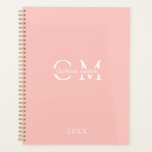Modern minimal monogram initials Planner