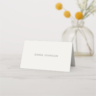 Modern Minimal Monogram Wedding Place Card