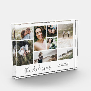 Modern minimal multi 8 photo best friends elegant