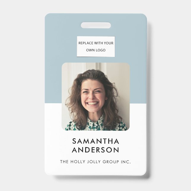Modern Minimal Name ID Card Conference Office Badge (Front)