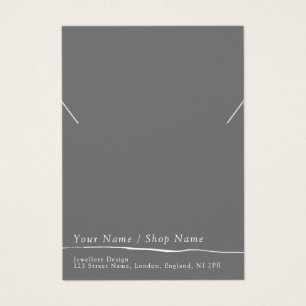 Modern minimal necklace or bracelet display card