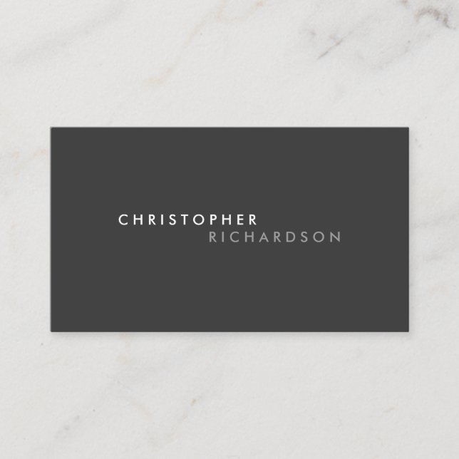 MODERN & MINIMAL No. 7 Business Card (Front)