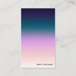 Modern Minimal Ombre Gradient Business Card