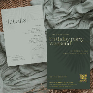 Modern Minimal Palms   Birthday Weekend