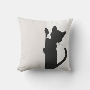Modern Minimal Peeking Cat Light Cushion