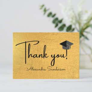 Modern Minimal Personalise School Class Graduation Thank You Card
