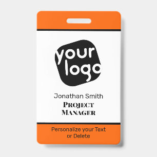 Modern Minimal Personalised Conference ID Badge