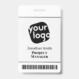    Modern Minimal Personalised Conference ID Badge