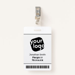    Modern Minimal Personalised Conference ID Badge