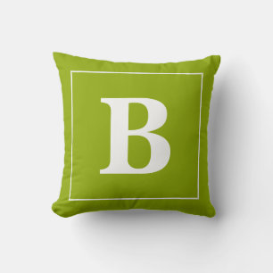 Modern Minimal Personalised Monogram Frame Cushion