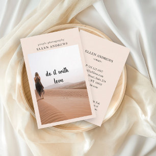 Modern Minimal Photo business card