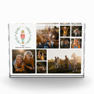 Modern minimal photo collage Christmas elegant Block