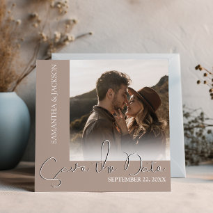 Modern Minimal Photo    Save The Date