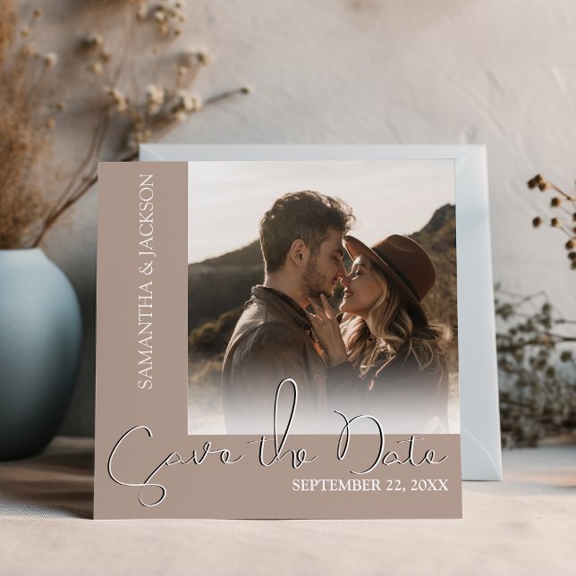 Modern Minimal Photo |  Save The Date (Creator Uploaded)