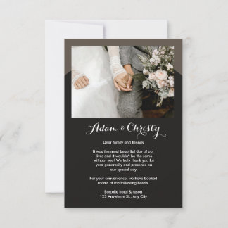 Modern Minimal | Photo Wedding Details & Invitation