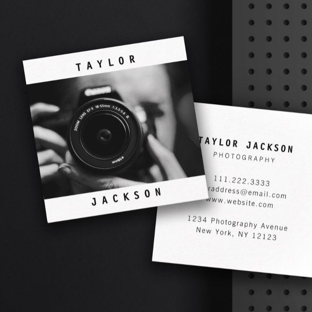 Modern Minimal Photographer Business Card (Creator Uploaded)