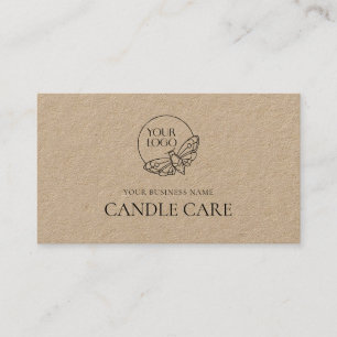 Modern Minimal Product Care Instructions Business Card