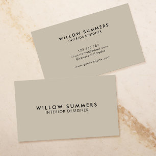 Modern Minimal Professional Business Card