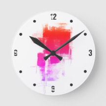 Modern minimal purple pink red abstract