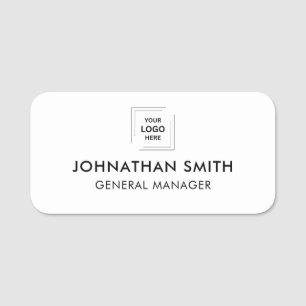 Modern Minimal Realtor Agent Identity Design Name Tag