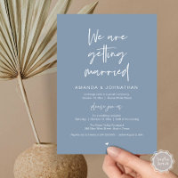 Modern Minimal Reception, "We are getting married"