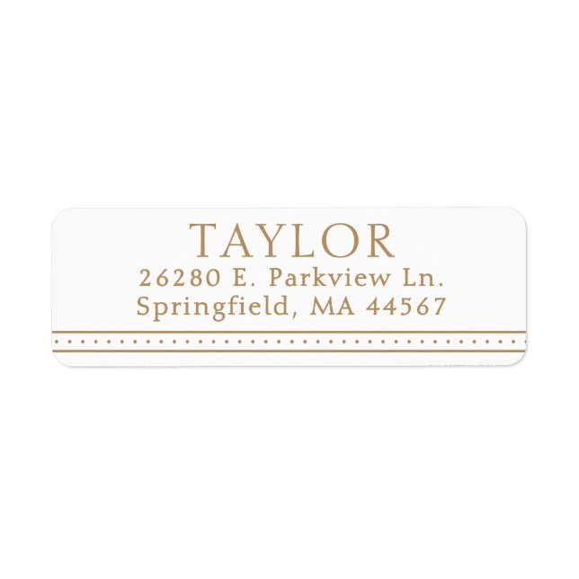  Modern Minimal Return Address Labels (Front)