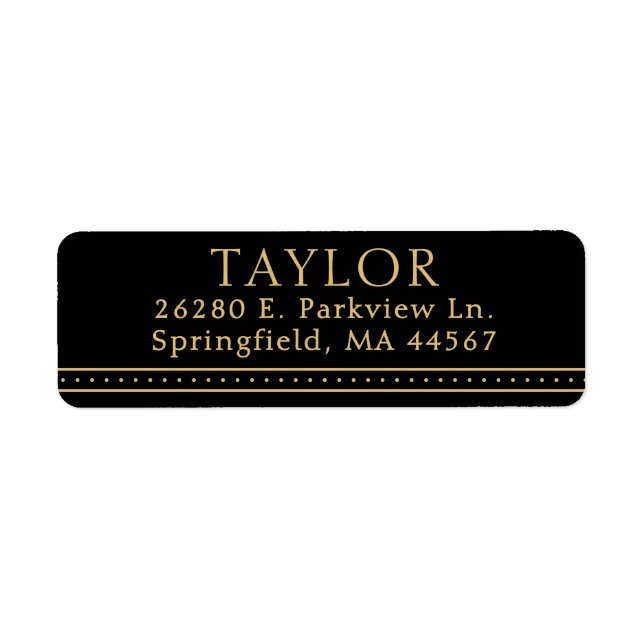  Modern Minimal Return Address Labels (Front)