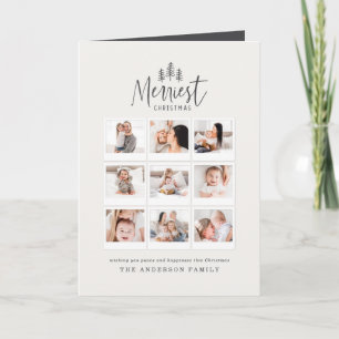 modern minimal rustic multi photo card