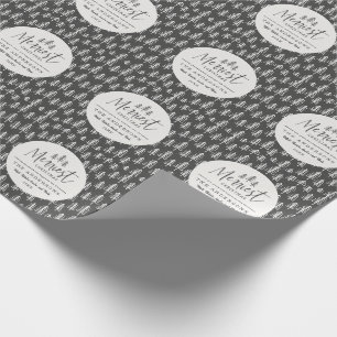modern minimal rustic multi photo wrapping paper