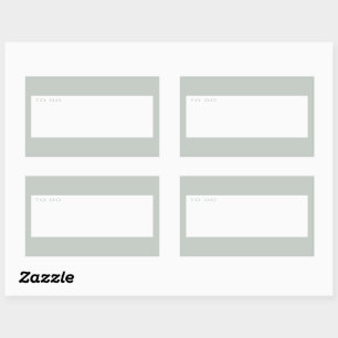 Modern Minimal Sage Green To Do Planner Rectangular Sticker