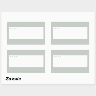 Modern Minimal Sage Green To Do Planner Rectangular Sticker