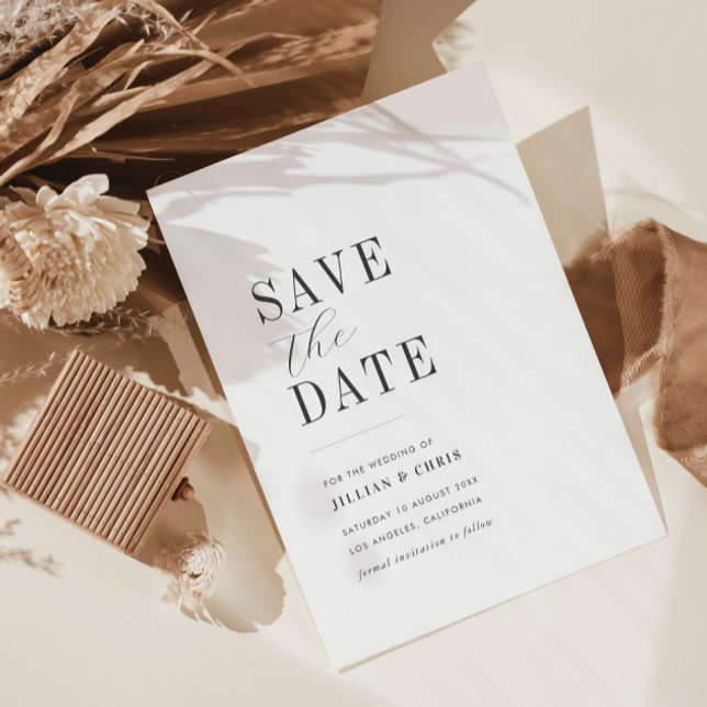 modern minimal save the date card (Creator Uploaded)