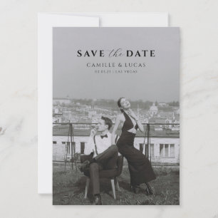 Modern Minimal Save the Date Invitation