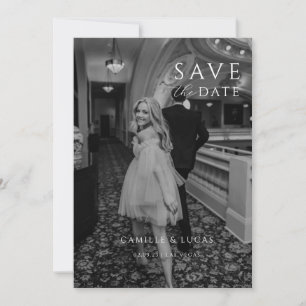 Modern Minimal Save the Date  Invitation