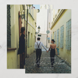 Modern Minimal Save the Date Invitation